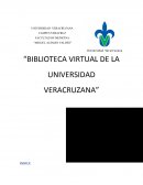 BIBLIOTECA VIRTUAL DE LA UNIVERSIDAD VERACRUZANA