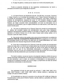 JUICIO: CONTROVERSIA DE ARRENDAMIENTO. Página 2