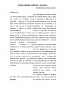 Universidades públicas y privadas