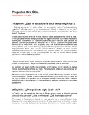 Preguntas libro Ética