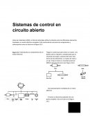 Sistemas de control en circuito abierto