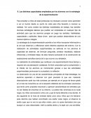Las distintas capacidades empleadas por los alumnos con la estrategia de la experimentación