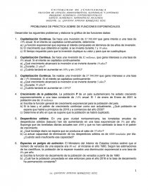 PROBLEMAS DE PRÁCTICA SOBRE DE FUNCIONES EXPONENCIALES.. Página 1