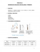 DENSIDAD DE SÓLIDOS CON BALANZA Y PROBETA