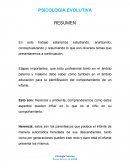 Psicologia Resumen Evolutiva