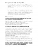 Conceptos básicos de ciencia política