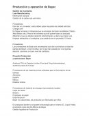Producción y operación de Bayer.