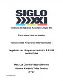 Teorías de las Relaciones Internacionales I Ilegalidad del bloqueo económico E.E.U.U. contra Cuba