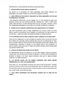 Entrevista a docente de educacion especial y fisioterapeuta