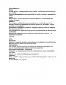 Como se da el Ejemplo de plan de negocio