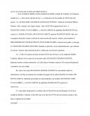 Acta levantada fuera de protocolo