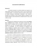 Educación por competencias.