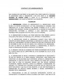 Contrato de arendamiento.