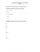 Tarea 2 estadistica EJERCICIOS DE COMBINACIONES Y PERMUTACIONES