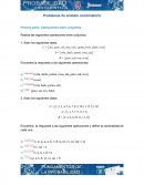 Problemas de análisis combinatorio Primera parte. Operaciones entre conjuntos