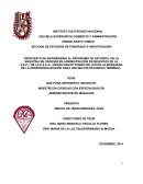 PROPUESTA DE REINGENIERÍA AL PROGRAMA DE ESTUDIOS EN LA MAESTRIA EN CIENCIAS EN ADMINISTRACIÓN DE NEGOCIOS DE LA S.E.P.I. DE LA E.S.C.A., UNIDAD SANTO TOMÁS DEL IPN EN LA BÚSQUEDA DE LA PROFESIONALIZACIÓN PARA UNA MAYOR EFICIENCIA TERMINAL.