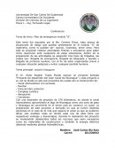 Plan de emergencia modulo “G”.