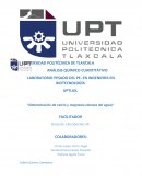 Determinacion de calcio y dureza en agua