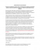 ANÁLISIS PROYECTO DE INVESTIGACION