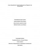 Línea Jurisprudencial: Limite Constitucional con Respecto a los Homosexuales