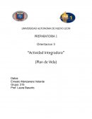 Actividad Integradora - Plan de vida