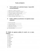 Prueba corta Español 2