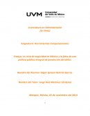 Herramientas computacionales. La crisis de seguridad en México y la falta de una política pública integral de prevención del delito.