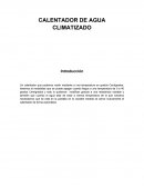 Calentador de agua climatizado