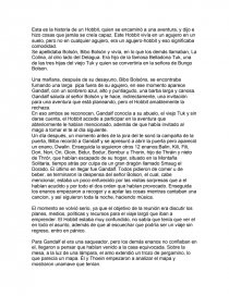 El hobbit. Esta es la historia de un Hobbit. Página 1