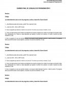 EXAMEN FINAL DE LENGUAJE DE PROGRAMACIÓN II