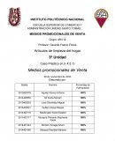 MEDIOS PROMOCIONALES DE VENTA Artículos de limpieza del hogar