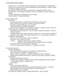 Características de los novísimos.