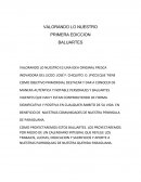 VALORANDO LO NUESTRO