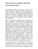 ¿Cómo hacer que los estudiantes desarrollen Una autoestima positiva?