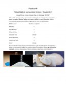 Practica #6 “Solubilidad de compuestos Iónicos y Covalentes”
