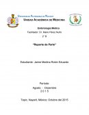 Informe de parto en el hospital “Dr. Aquiles Calles Ramírez”