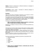 Entender las implicaciones de diferentes alternativas de estrategias de desarrollo de aplicaciones en Internet
