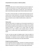 Comportamiento de los paises en materia politica