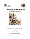 Apreciacion de las artes Actividad de Metacognición