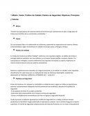 Misión, Visión, Política de Calidad, Política de Seguridad, Objetivos, Principios y Valores