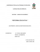 Derecho economico “REFORMA EDUCATIVA ”