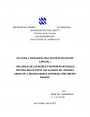 Soluciones a Problemas Educativos en Educacion Especial I