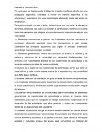 PRUEBAS ESTANDARIZADAS. Elementos del curriculum. Página 1