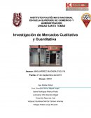 Investigación de Mercados Cualitativa y Cuantitativa