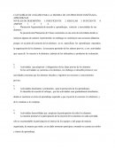 CATEGORÍAS DE ANÁLISIS PARA LA MEJORA DE LOS PROCESOS ENSEÑANZA-APRENDIZAJE