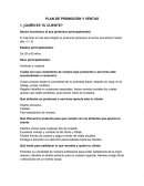 Plan de promocion y ventas