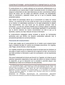 Constructivismo es un modelo aplicado por las personas cotidianamente en su vida