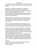 Marketing Es el proceso en el cual los consumidores obtienen el producto deseado o de necesidad