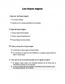 Bosquejo de los hollos negros.