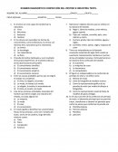 EXAMEN DIAGNOSTICO TECNOLOGÍA INDUSTRIA DEL VESTIDO.